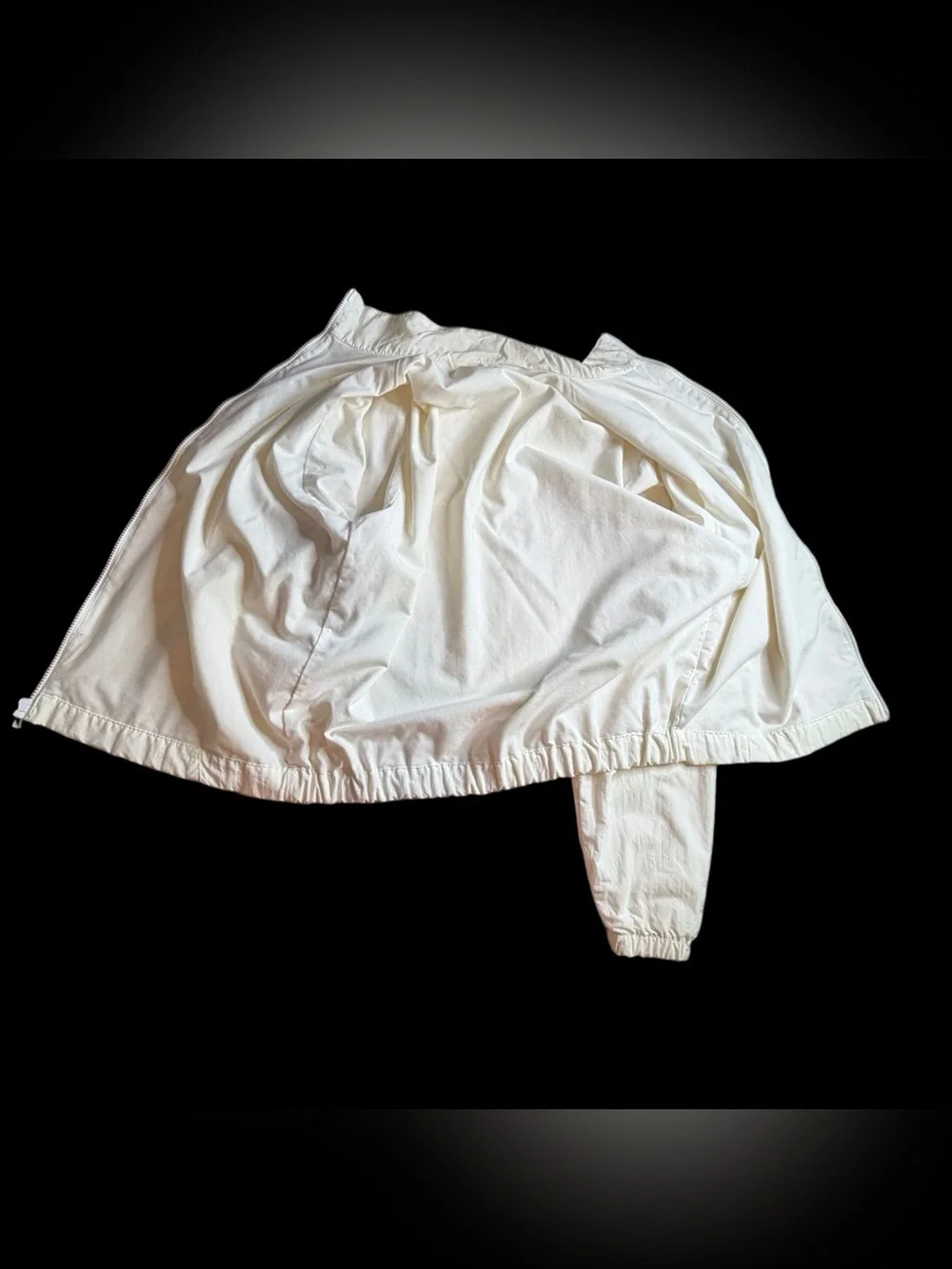 Vintage 80s T&M Motorsports Windbreaker Jacket White Size Large Four Seasons